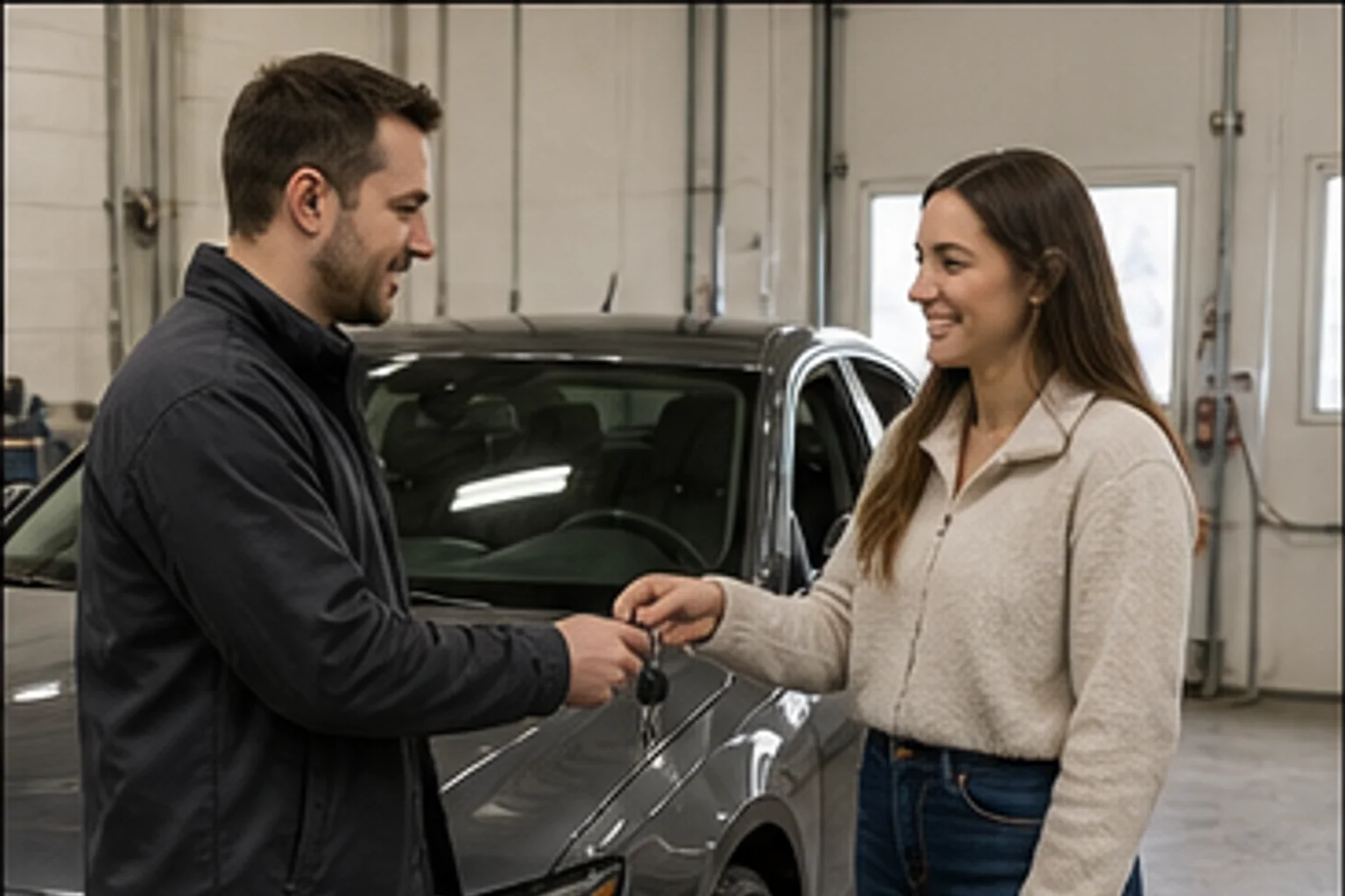 Finished Audi repair — hand-back