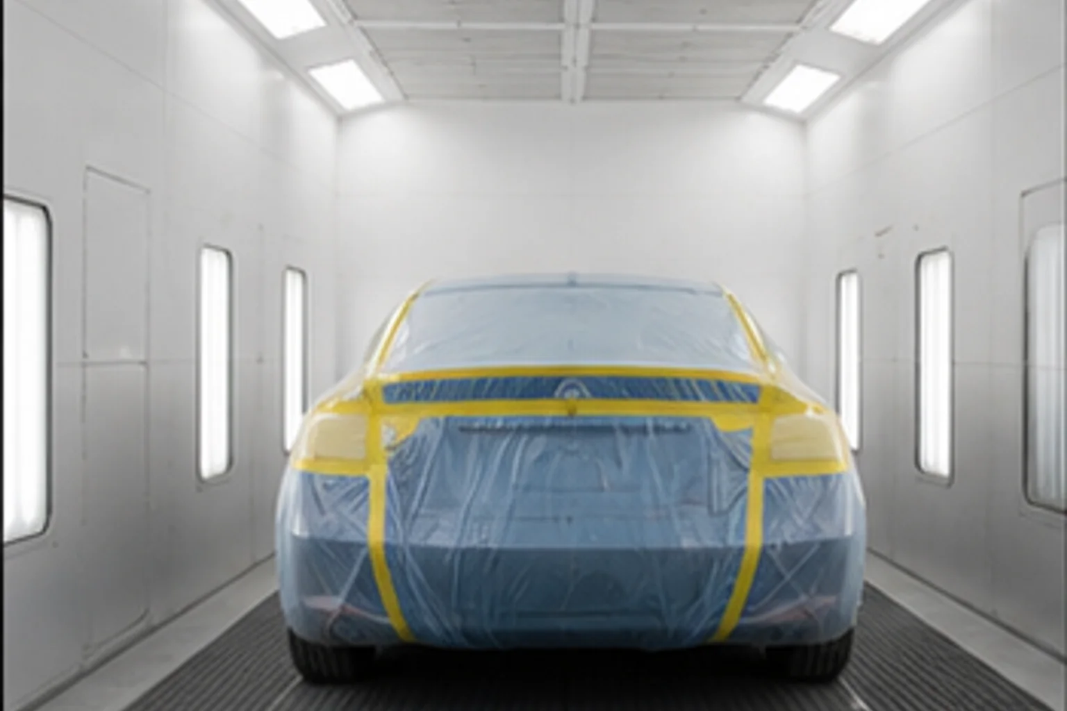 Downdraft spray booth