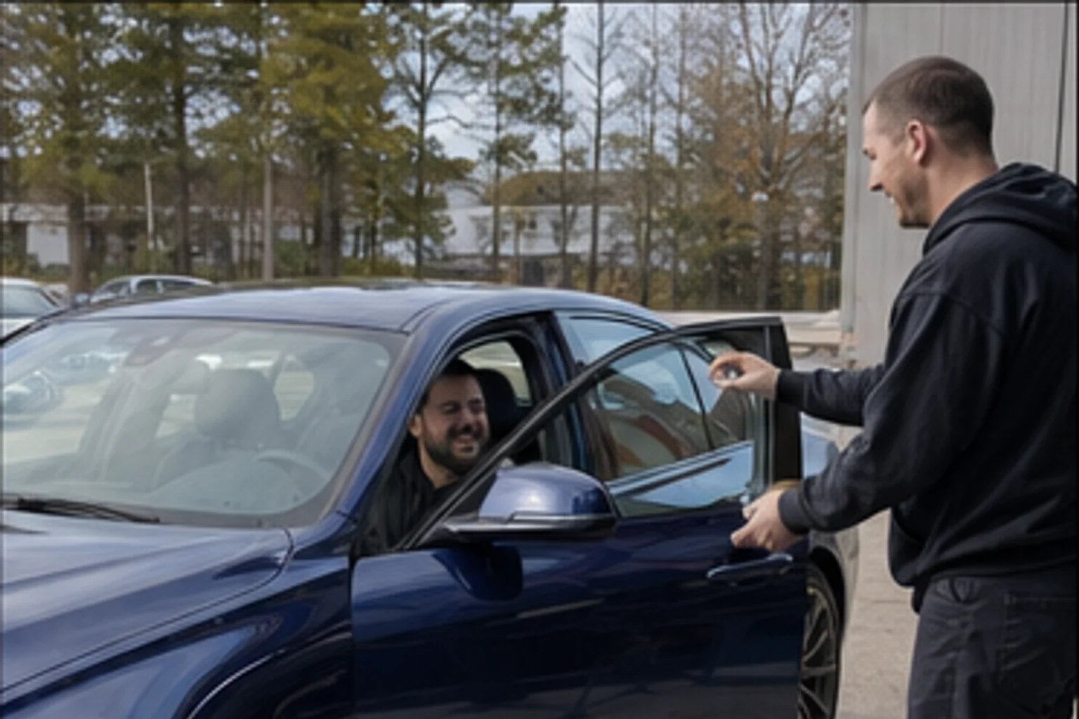 Finished BMW repair — hand-back