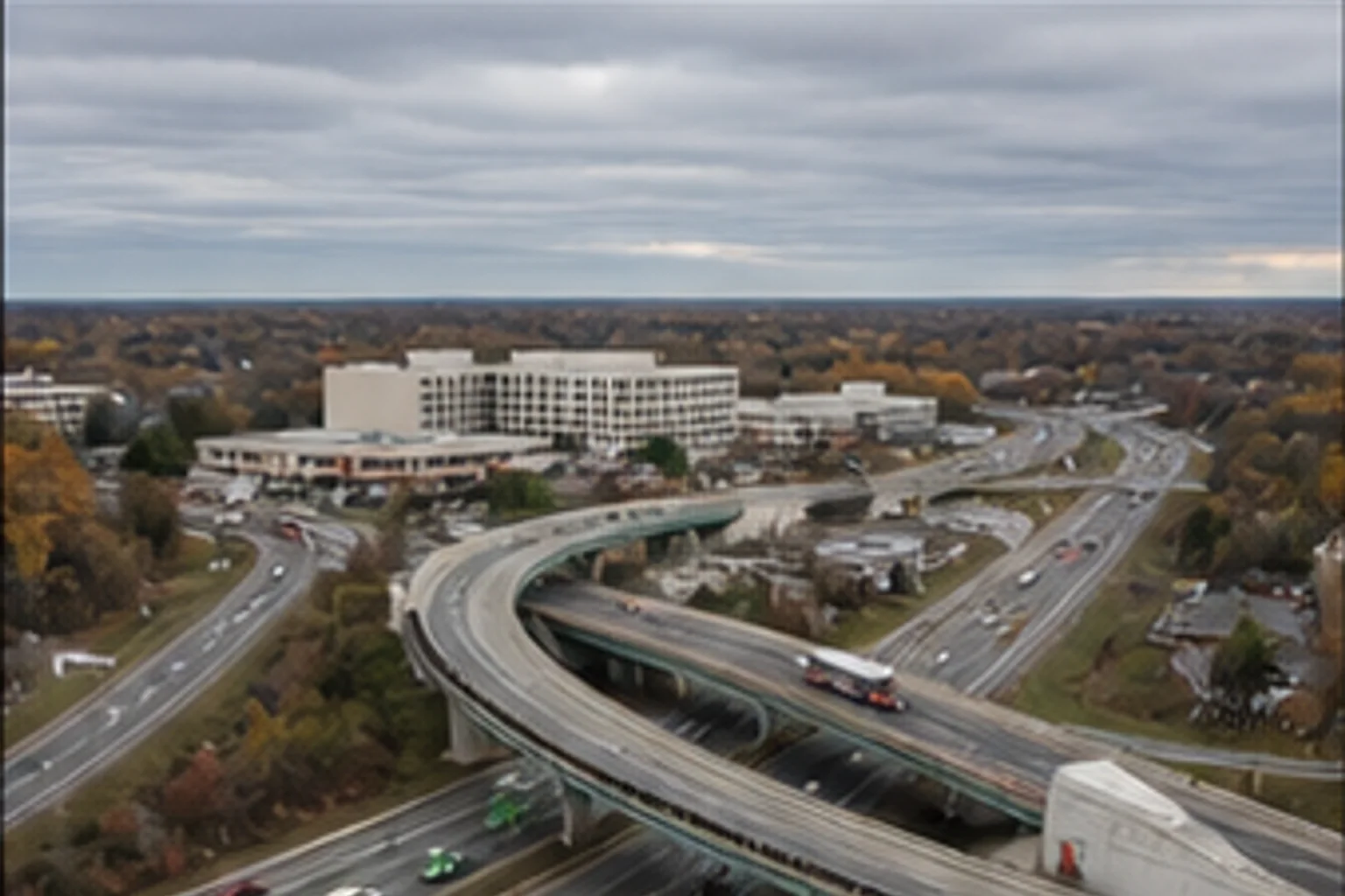 Highway interchange, Burlington
