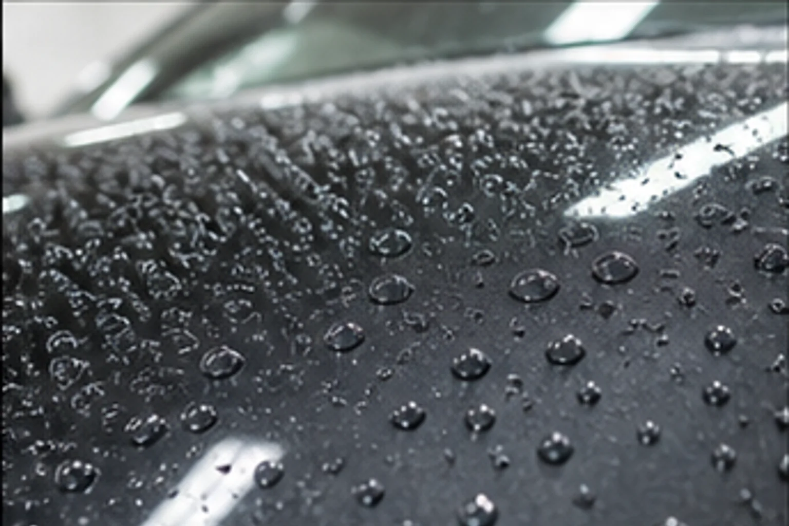 Water beading on coated panel