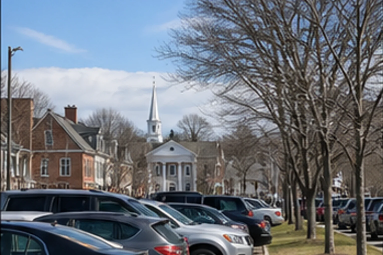 West Concord Village parking