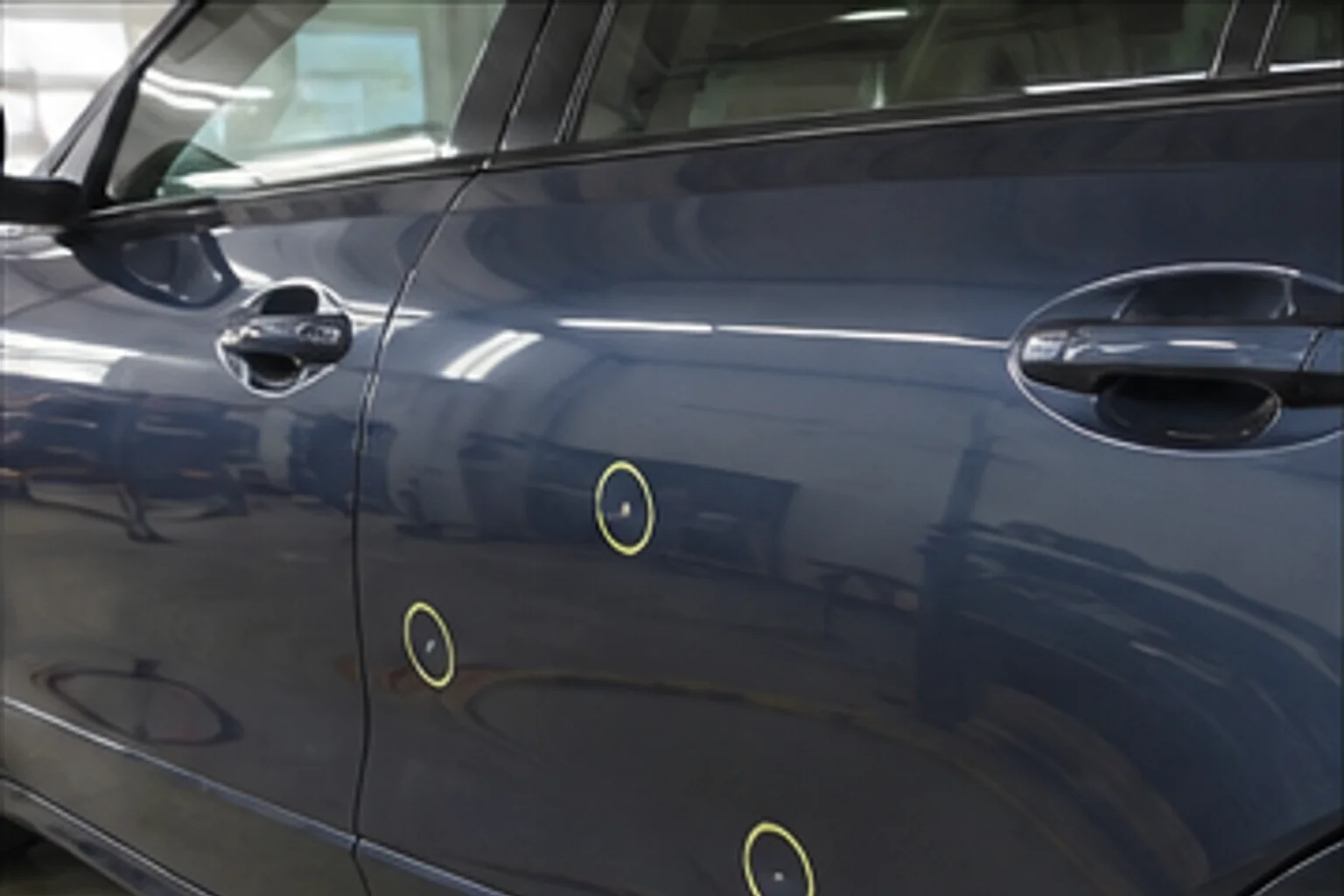 Three door dings, paint untouched