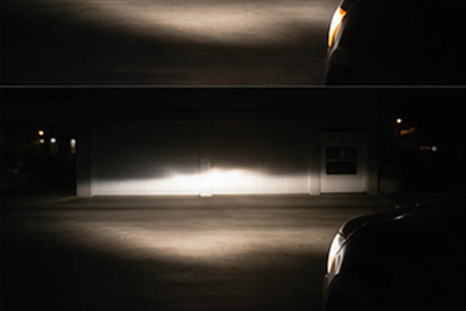 Nighttime beam pattern comparison