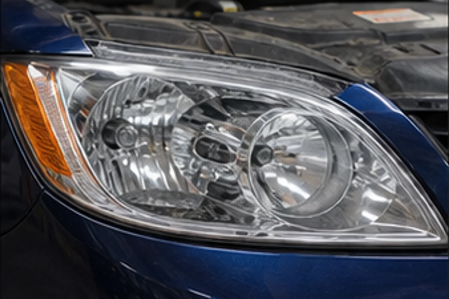 Restored headlight lens — after