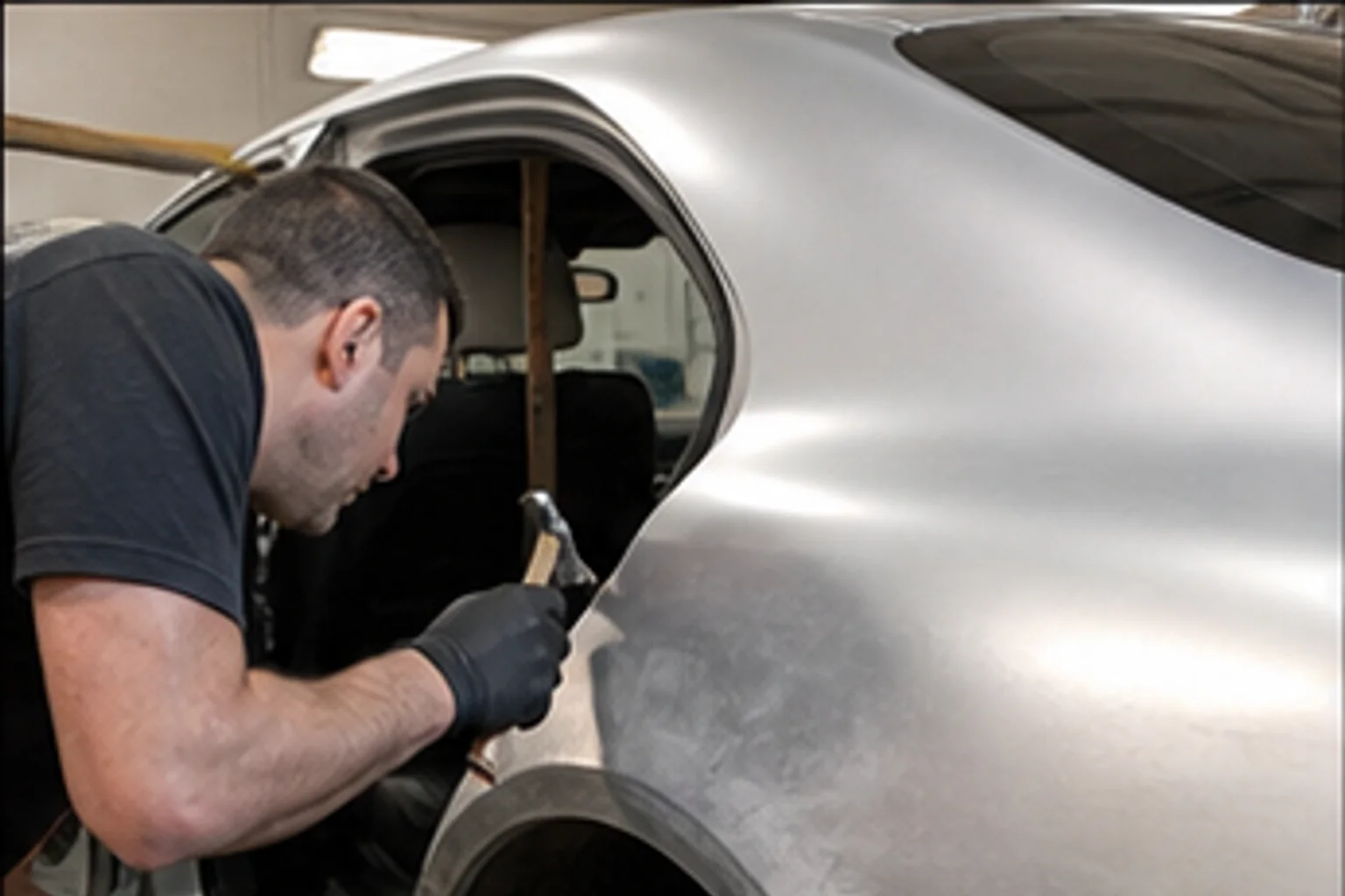 S-Class aluminum panel repair