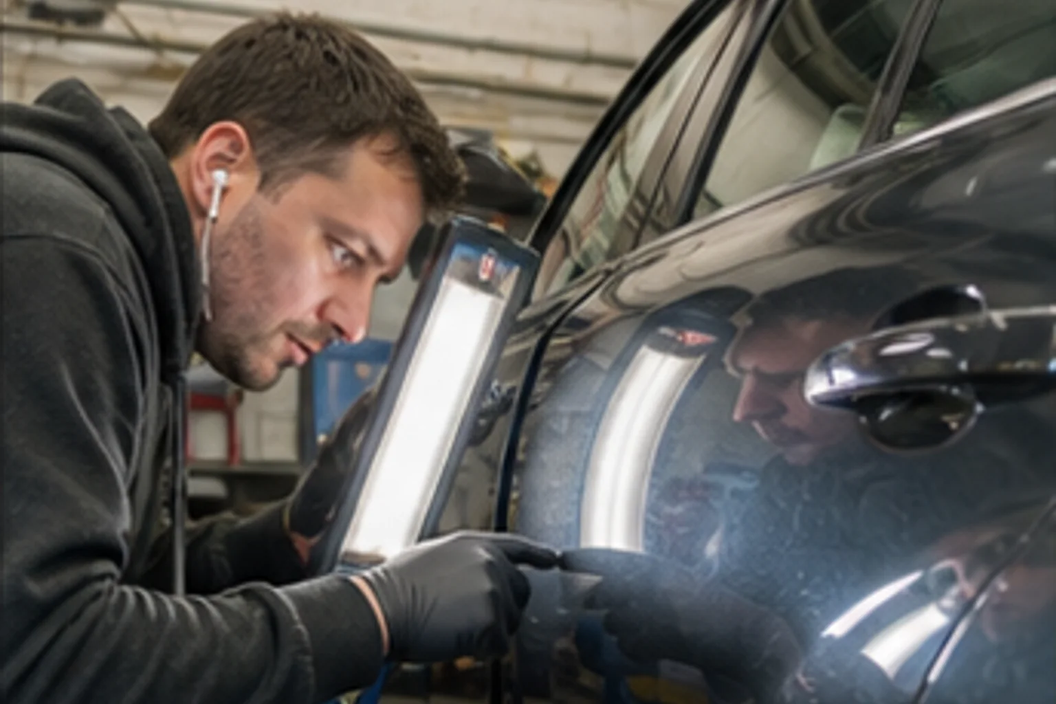 Correction lighting — panel inspection