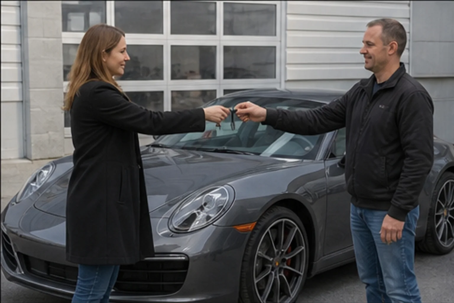 Finished Porsche repair — hand-back