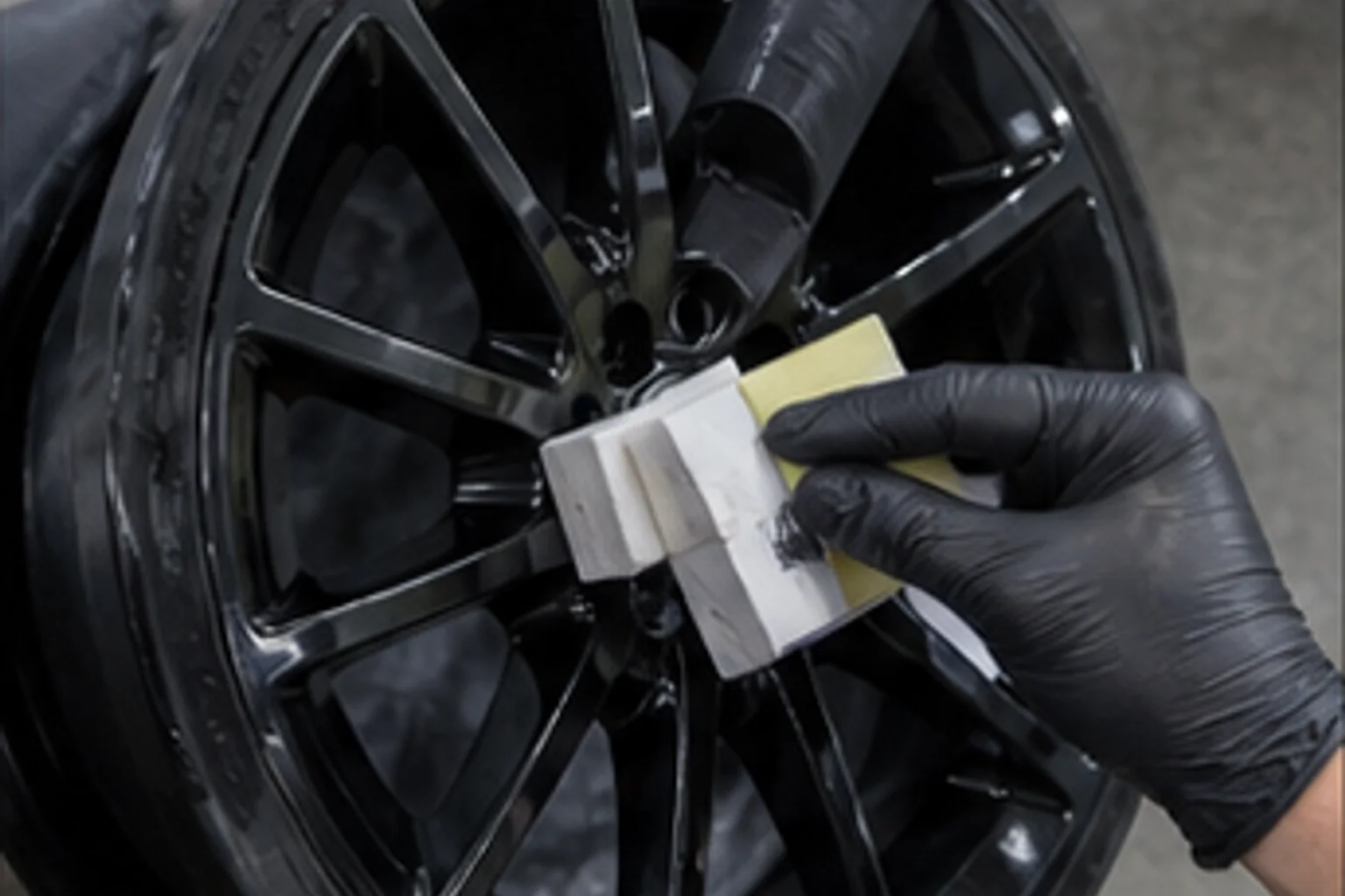 Ceramic wheel coating
