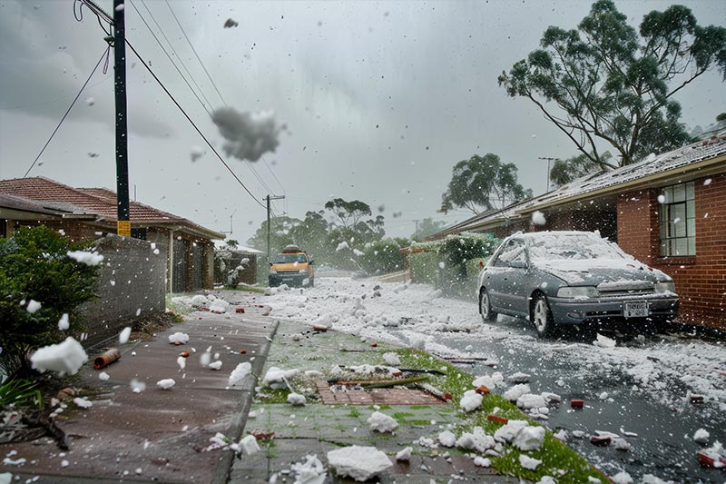 Hail Storm Damage